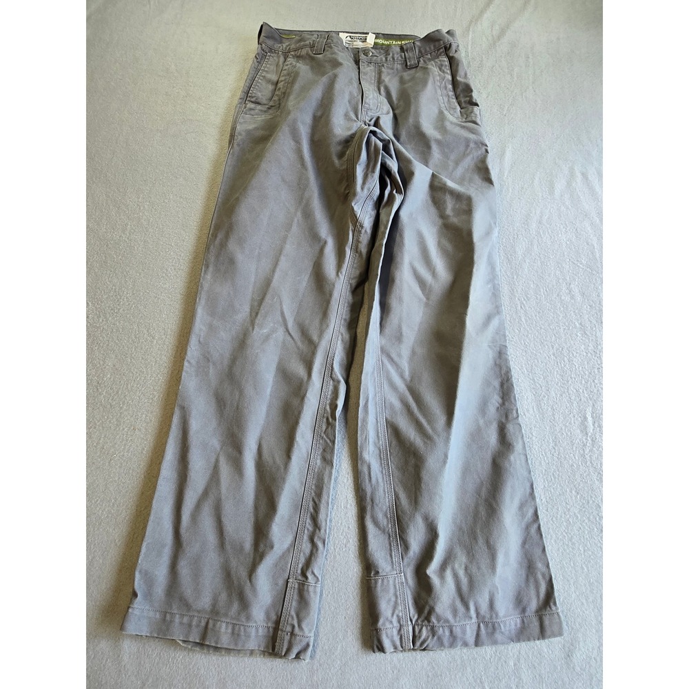 Mountain Khakis Relaxed Fit Pant Mens‎ 33x32 Gray Organic Cotton Canvas Utility